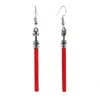 Boucles d'Oreilles Pendantes 20 Paires Sabre Laser Pour Femme Résine Artisanale Goutte Rouge Vrac