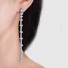 Charm Simple Female Earrings Sterling Silver Long Tassel Earrings for Women Fashion Statement Jewelry R230605