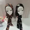 Halsdukar kvinnor muslimska islamiska tryck hijab cap turban wraps pannband bandanas hattar fest huvudbonader 30 cm 163 cm