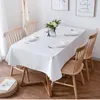 طاولة قطعة قماش صلبة مائدة قطعة قماش أبيض مائدة القهوة لغطاء طاولة غرفة المعيش