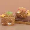 Vases Cute Animal Succulent Flowerpot Resin Flower Pot Micro Landscape Plant Potted For Home Living Room Tabletop Garden Decoration 230603