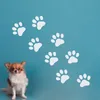 8 datorer/set Dog Paws Decal Pet Shop Grooming Salon Decor Vinyl Art Interior Design Decals Nursery Room Home Window Sticker A263