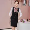 Women's Two Piece Pants 2023 Fashion Vest Work Uniforms Professional Skirt Suit China Southern Airlines Airline Stewardess El Uniform