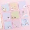 7.2x7.2cm Ayı Hayvan Sevimli Memo Pad Kağıt Kırtasiye Yapışkan Notlar Kare Mesaj Liste Planlayıcı Kaydı Kawaii Karikatür