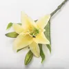 Decorative Flowers Artificial Silk Fake Lily Branch 78cm Long DIY Creative Bouquet As Gift For Friends Teach & Fresh Living Room Decor