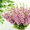 Dekorativa blommor konstgjorda hyacint faux violet blomma för påskbröllop hem välkomna utomhus krukväxter dekoration