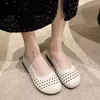 Retro Ethnic Soft-Soled Womens Shoes 2023 Bekväma Joker Hollow Ladies Sandaler Plus Size Casual Shoes på våren och sommaren