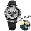 Luxury Mens Watch Designer Watches Mens Mechanical Automatic 40mm Sapphire Folding Buckle Wristwatches 904l Rostfritt stål Silikonband Montre de Luxe Dhgate