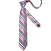 Bow Ties luksusowy różowy żółty niebieski pasiaste męskie mankiety 8 cm moda szyja ślub krawat chusteczka