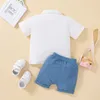 Kleding Sets 0-4Yrs Baby Jongens Kleding Outfits Casual Korte Mouwen Tops Shorts 2 Stuks Zomer Pasgeboren Pakken