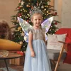 Led Rave Toy Butterfly Fairy Wings för Halloween Cosplay Elf Princess Angel Stage Performance Decoration Party Giver Christmas Costume 230605