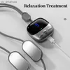 Eletric Spierstimulator Nek Massager Mini Draagbare Tientallen Massage Nek Fysiotherapie Massage Body Massager Ontspanning Behandeling L230523