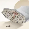 Umbrellas ins Женский зонтик Sunshade и ультрафиолетовая защита складывание двойного использования Ultra Light Compact Portable Automatic