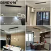 Kroonluchters SANDYHA Nordic Luxe Vlinder Voor Living Eetkamer Tafel Art Design Indoor Home Decor Strip Hangende Verlichting
