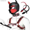 SM Party Mask Puppy Play Dog Hood Masque Dog Paw Crawl Glove Dog Tail Plug BDSM Bondage Sexy Costume Fetish Dog Role Play Sex Toys L230518