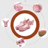 Flat Shoes 1Pair Crystal Butterfly Girl Leather High Heel Shoe Party Dance Fashion Sequins Decoration