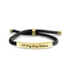 Good Lucky Christmas Gift Bracelet Pulseras con dijes de acero inoxidable chapado en oro para amantes