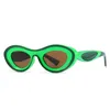 Sunglasses Retro Brand Designer Y2K Women Men Trending Contrasting Color Oval Sun Glasses Steampunk Shades Outdoor Outing Glasse