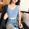 Kadın Tankları Moda Kadın Kamisoslar Yelek Yaz Temel Seksi Strappy Sleeless Racerback Crop En İyi Kalite KIZ ÜSTLERİ