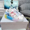 2023 Diamond Light Maxi / F Sneakers Diseñador Moda Mujer Pequeños zapatos blancos Lona de cuero de verano Jalea de alta calidad Calzado deportivo informal Tamaño 35-40