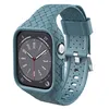 Correia de caixa trançada respirável dissipadora de calor para Apple Watch 44mm 49mm 42mm 40mm 41mm 38mm Bandas Pulseiras Iwatch 8 Ultra 7 6 5 4 3 Series Watchbands Acessórios