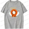 T-shirts pour hommes 2023 été nouveau S-South Park T-shirt coton dessin animé impression Couple à manches courtes haut T230605