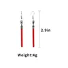 Boucles d'Oreilles Pendantes 20 Paires Sabre Laser Pour Femme Résine Artisanale Goutte Rouge Vrac