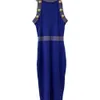 レディース2023デザイナー新しい女性のスカート高品質のメタルバックルクルーネックサスペンダーベストミッドレングスパンヒップドレスシンプルでシニアウェア
