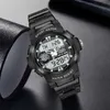 Lige Digital Men Military Watch 50m vattentät armbandsur LED Quartz Clock Sport Male Big Watches Relogios Masculino 230605