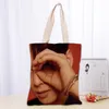 イブニングバッグカスタムEunwoo Tote Shopping 30x35cmバッグ再利用可能なハンドバッグ女性ショルダークロスポーチFoldable 0104