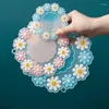 Tafelmatten Kawaii Daisy Placemat Dinerbord Geïsoleerde Pads Mat Antislip Cup Thee Mok Zoete Melk Koffie Decor