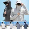 Outdoor Shirts Summer UPF 50+ UV Sun Protection Skin Coats Men Ultra-Light Sportswear Hooded Outwear Quick Dry Fishing T-shirts Sunscreen Tops J230605