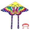 Accessoires de cerf-volant papillon avec ligne de poignée enfants jouet volant contrôle facile nylon ripstop oiseaux aigle jouets de plein air cerfs-volants 230605