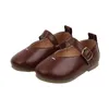 Platte Schoenen Meisjes Leer Kinderen Boog Dans Meisjes Baby Casual Prestaties Jurk Student Mode Kinderen Flats E516