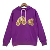 mode kvinnor hoodies designer kvinnor hoodie spring björn mönsterbrev rent bomull multicolor lös mångsidig män hoodie par outfit kvinnor tröjor