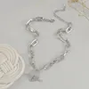 Chaînes Haute Qualité En Acier Inoxydable Une Flèche Pierre Percée Collier Ruban Couleur Jamais Fade Pendentif Femme Fille Couples Cadeau D'anniversaire