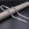 Chains Solid 925 Sterling Silver Necklace 12mm Curb Link Chain For Men 23.6" 240-245g