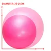 Yoga Balls 25cm Yoga Ball PVC Matte Thickened Pilates Balance Ball Exercise Gymnastic Training Aid Exercise Gym Home Fitness Core Ball 230605