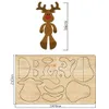 Stamping 2022 Christmas Reindeer Decoration Cutting Dies Wood adapté aux machines à découper communes sur le marché