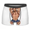 Underpants Handsome Sexy Hunk Nude Male Gay Art Underwear Men Stretch Muscled Man Pride Boxer Briefs Shorts Panties Soft