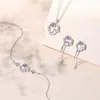 Dangle Earrings Flowers Under The Moon Earring For Women Sterling Silver Retro Zircon Unique Design Moonstone Tassel