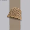 2022 neue Japanische Stil Kontrast Farbe Gestrickte Eimer Hut frauen Herbst und Winter Warme Ohr Schutz Alle-spiel fischer Kappe L230523
