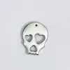 Breloques WZNB 6 pièces squelette en acier inoxydable pour la fabrication de bijoux Halloween boucles d'oreilles pendentifs colliers fournitures faites à la main accessoires