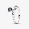 2023 Ny 925 Sterling Silver Wedding Rings Fashion Diy Fit Pandora Celestial Sparkling Sun Ring for Women Engagement Party Designer Jewelry Gift