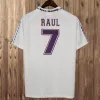 REAL 98 99 RAUL MENS MADRIDSレトロサッカージャージロナウドアロンソジダンカンナバロR.カルロスカカ 'セルジオラモスホームゴールキーパーサッカーシャツユニフォーム