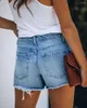 Jupe des shorts pour femmes 2023 Jeans en jean d'été jupes de femmes à la couleur solide