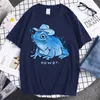 Hommes t-shirts doux Cowboy grenouille impression t-shirt mâle coton Hip Hop t-shirt confortable doux à manches courtes Cool haute qualité chemise hommes