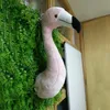 Стенная декор фаршированная плюшевая игрушечная декоративная розовая голова фламинго для спальни стена 3D чучела животных плюшевые игрушки INS Style Lovley 230603