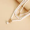 Anhänger Halsketten Vintage Imitation Perle Barock Halskette Für Frauen Nische Vielseitige Perlen Kette 2023 Trendy Schmuck Geschenk