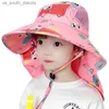 Summer Baby Hat Big Brim Bucket Hats For Boys Girls Sun Cap Children Panama Outdoor Beach Sun Hats With SHL L230523